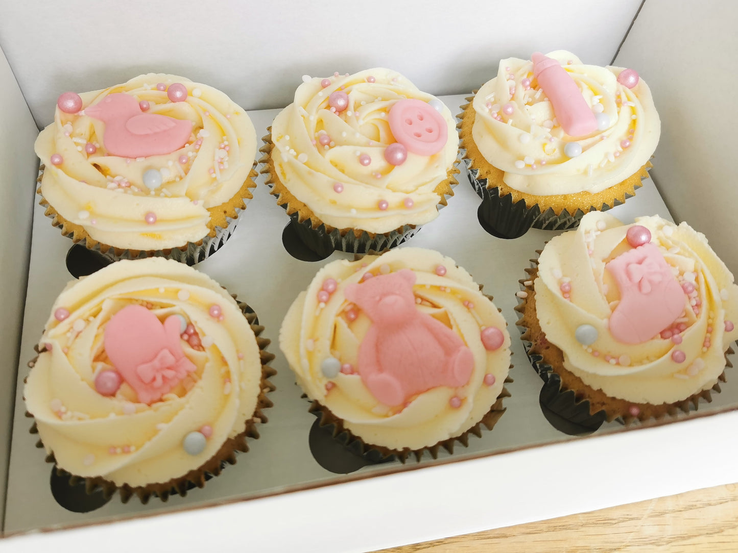 Baby Shower/New Baby Cupcakes - Fondant Shapes
