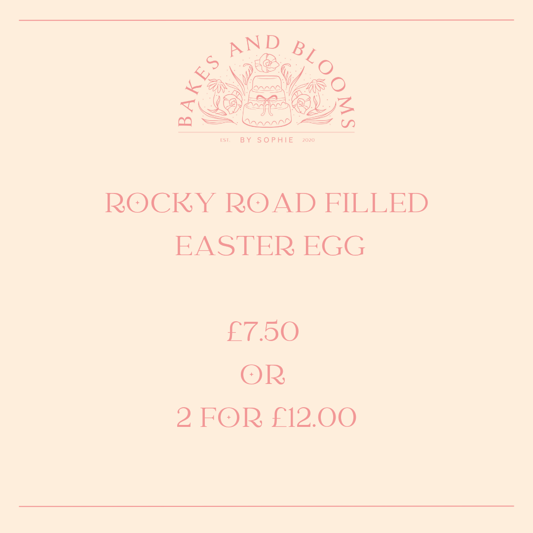 Rocky road filled easter egg