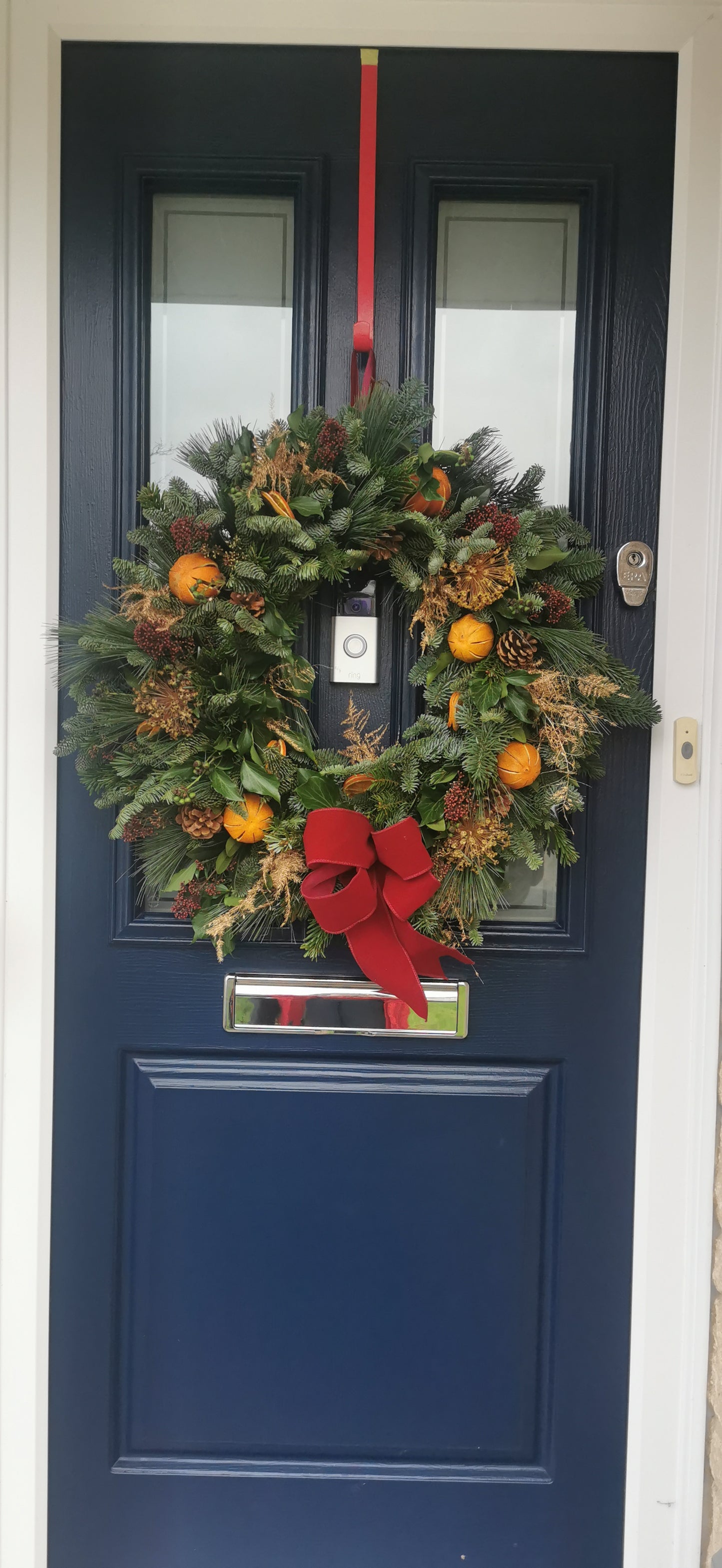 Traditional Christmas Door Wreath