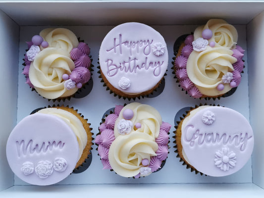 Birthday Cupcakes - Fondant Toppers