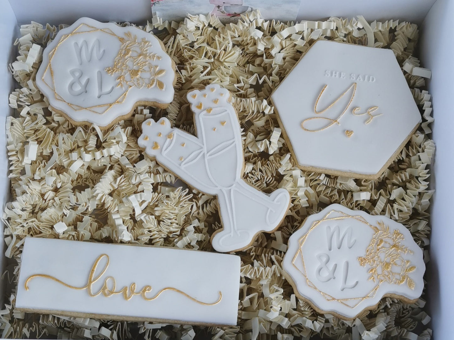 Engagement Iced Biscuits