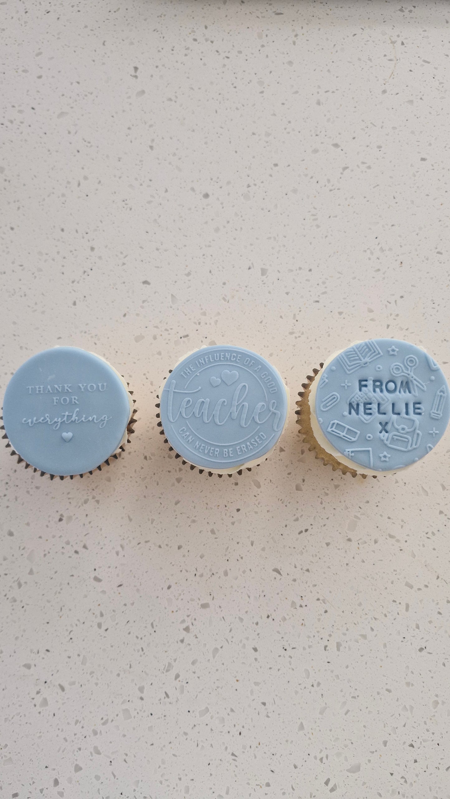 Teacher Gift Cupcakes